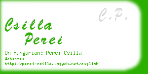 csilla perei business card